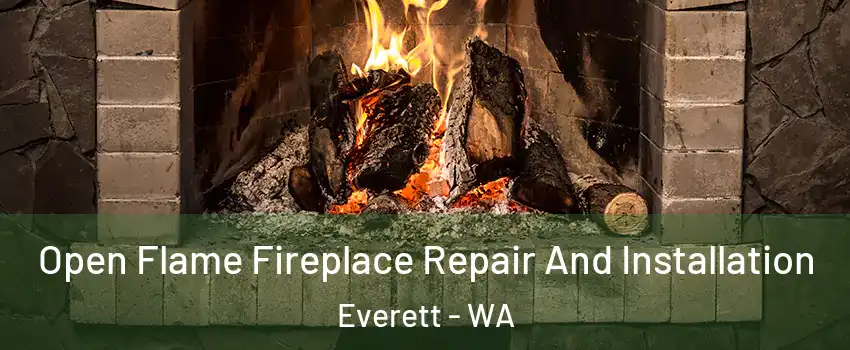  Open Flame Fireplace Repair And Installation Everett - WA
